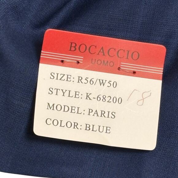 NWT Bocaccio Uomo Paris Blue Check Stretch Blazer Sport Coat R56/W50 MSRP $259 - Picture 6 of 16